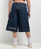 A.LAB Analog Star Turntable Denim Shorts