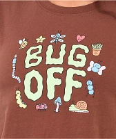 A.LAB Ballina Bug Off Brown Crop T-Shirt