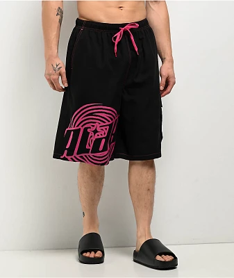 A.LAB Bass Black Cargo Board Shorts