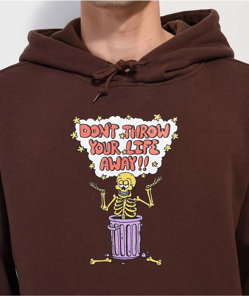 A.LAB Bucket Of Bones Brown Hoodie