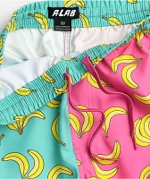 A.LAB Bum Banana Green & Pink Board Shorts