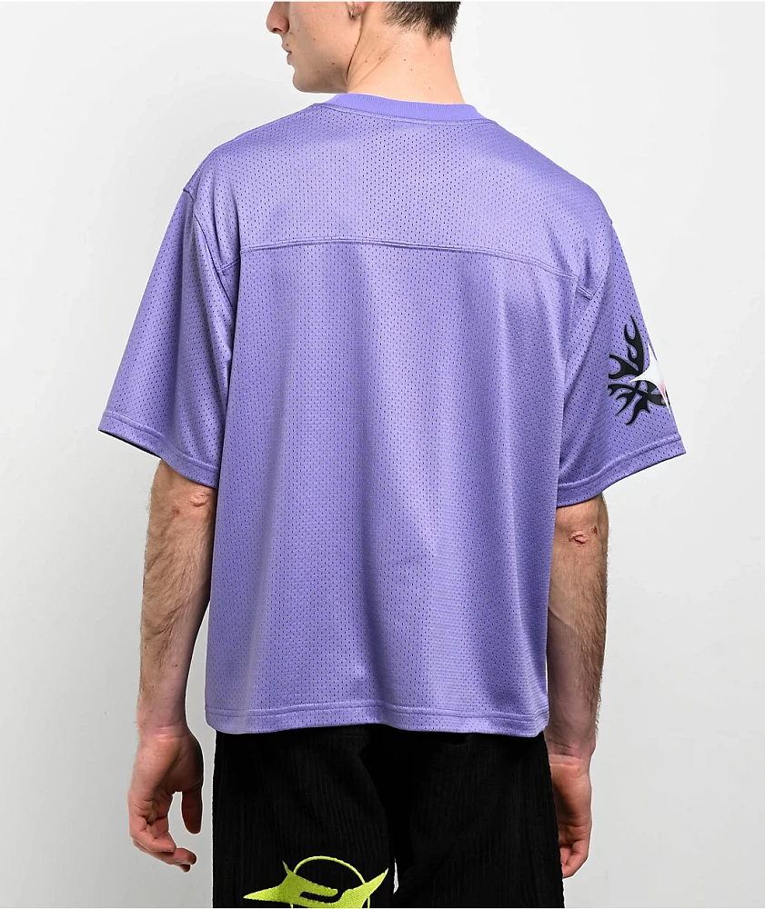 A.LAB Cracked Purple Mesh Jersey