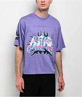 A.LAB Cracked Purple Mesh Jersey