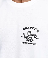 A.LAB Crappy's Plumbing White T-Shirt