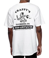 A.LAB Crappy's Plumbing White T-Shirt