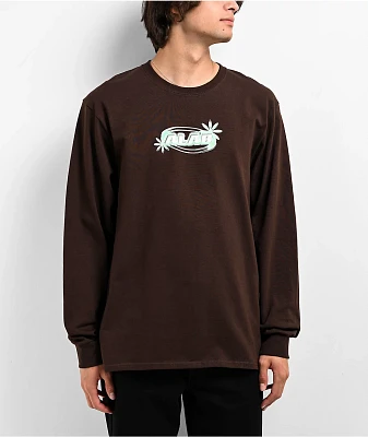 A.LAB Cyber Lab Brown Long sleeve T-Shirt
