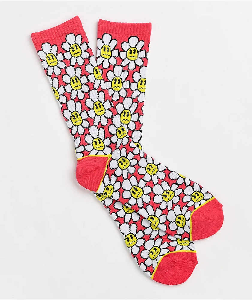 A.LAB Daized Red Crew Socks