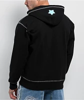 A.LAB Dark Web Black Zip Hoodie