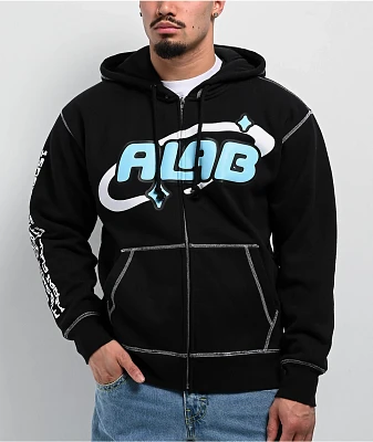 A.LAB Dark Web Black Zip Hoodie