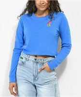 A.LAB Dita The Wizard Blue Crop Long Sleeve T-Shirt