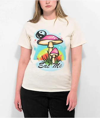 A.LAB Eat Me Mushroom Cream T-Shirt