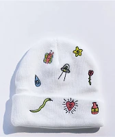 A.LAB Ellison Banter White Beanie