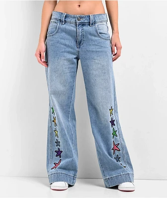 A.LAB Ether Stars Blue Ultra Loose Jeans