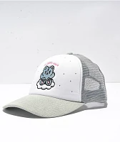 A.LAB Eye DonÆt Care Grey & White Trucker Hat