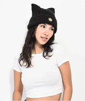 A.LAB Fuzzy Feline Black Beanie