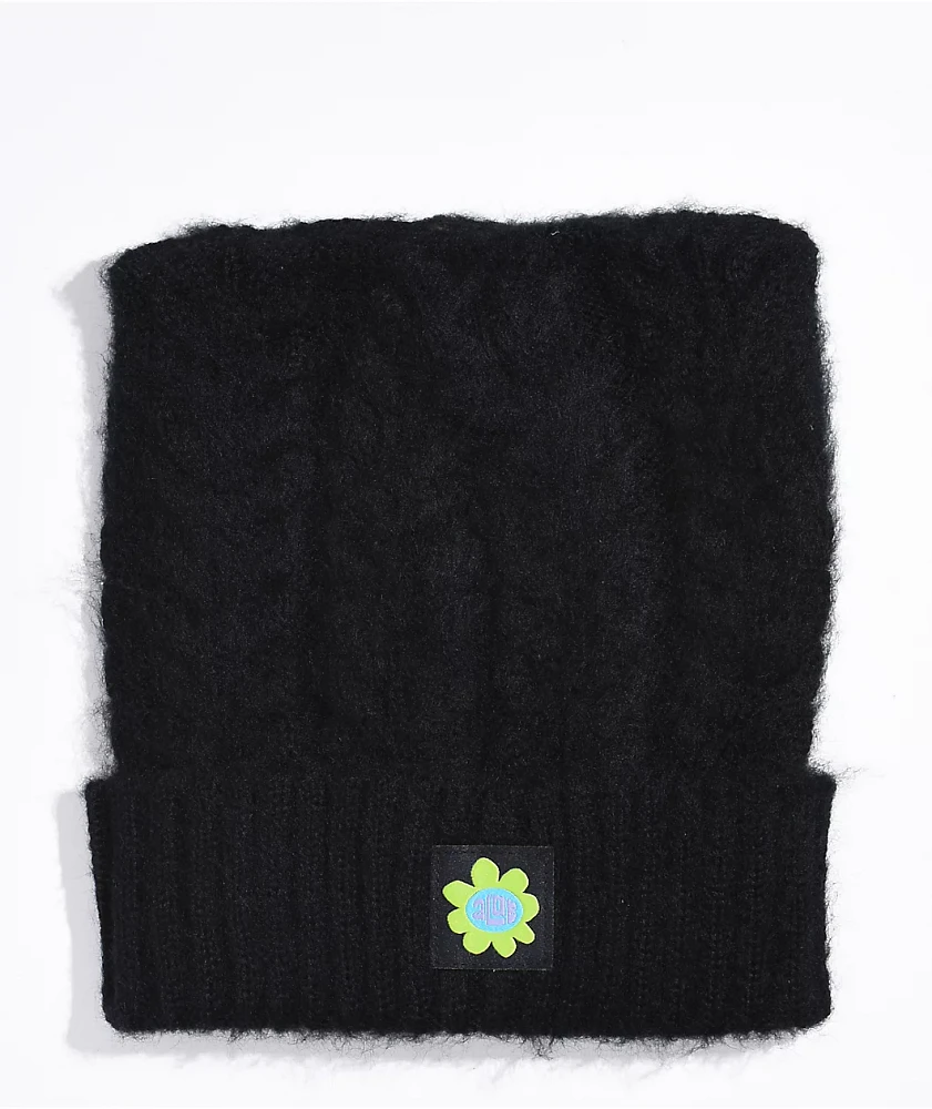 A.LAB Fuzzy Feline Black Beanie