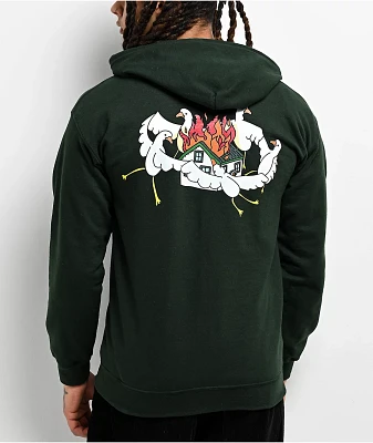 A.LAB Goose Law Dark Green Zip Hoodie