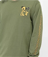 A.LAB Grime Military Green Long Sleeve T-Shirt