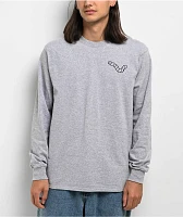 A.LAB Heather Grey Wanted Worm Long Sleeve T-Shirt