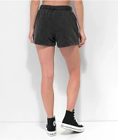 A.LAB Jana Flaming Cherry Black Wash Sweat Shorts