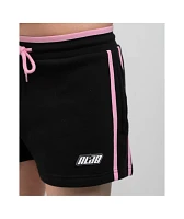 A.LAB Jana Hibiscus Black Sweat Shorts