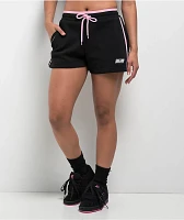 A.LAB Jana Hibiscus Black Sweat Shorts