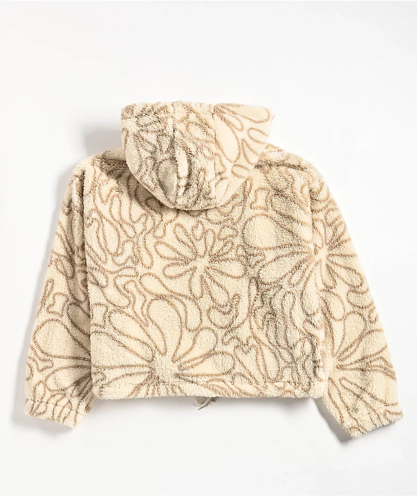 A.LAB Kendallie Flowers Birch Fleece Hoodie