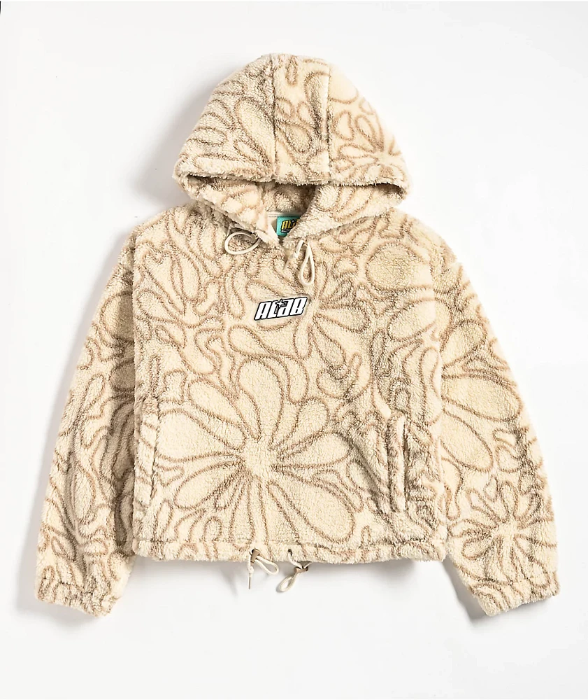 A.LAB Kendallie Flowers Birch Fleece Hoodie