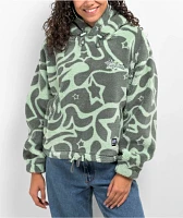 A.LAB Kendallie Warpy Star Jade Fleece Hoodie