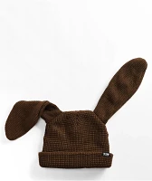 A.LAB Kevan Brown Bunny Beanie