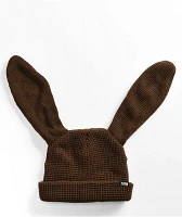 A.LAB Kevan Brown Bunny Beanie