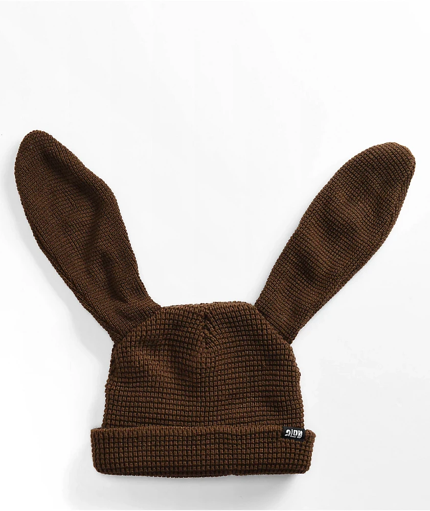 A.LAB Kevan Bunny Brown Beanie