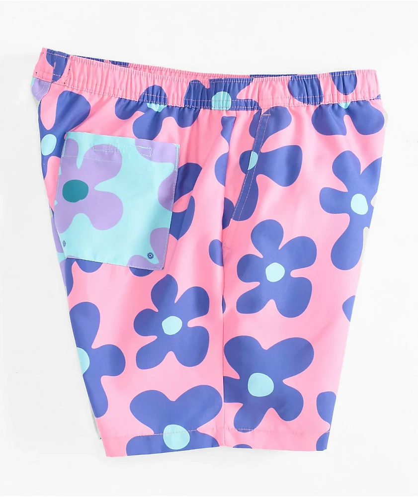 A.LAB Kids Bum Split Pink & Blue Board Shorts