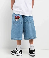 A.LAB Kids Mega Shant Pixel Denim Shorts