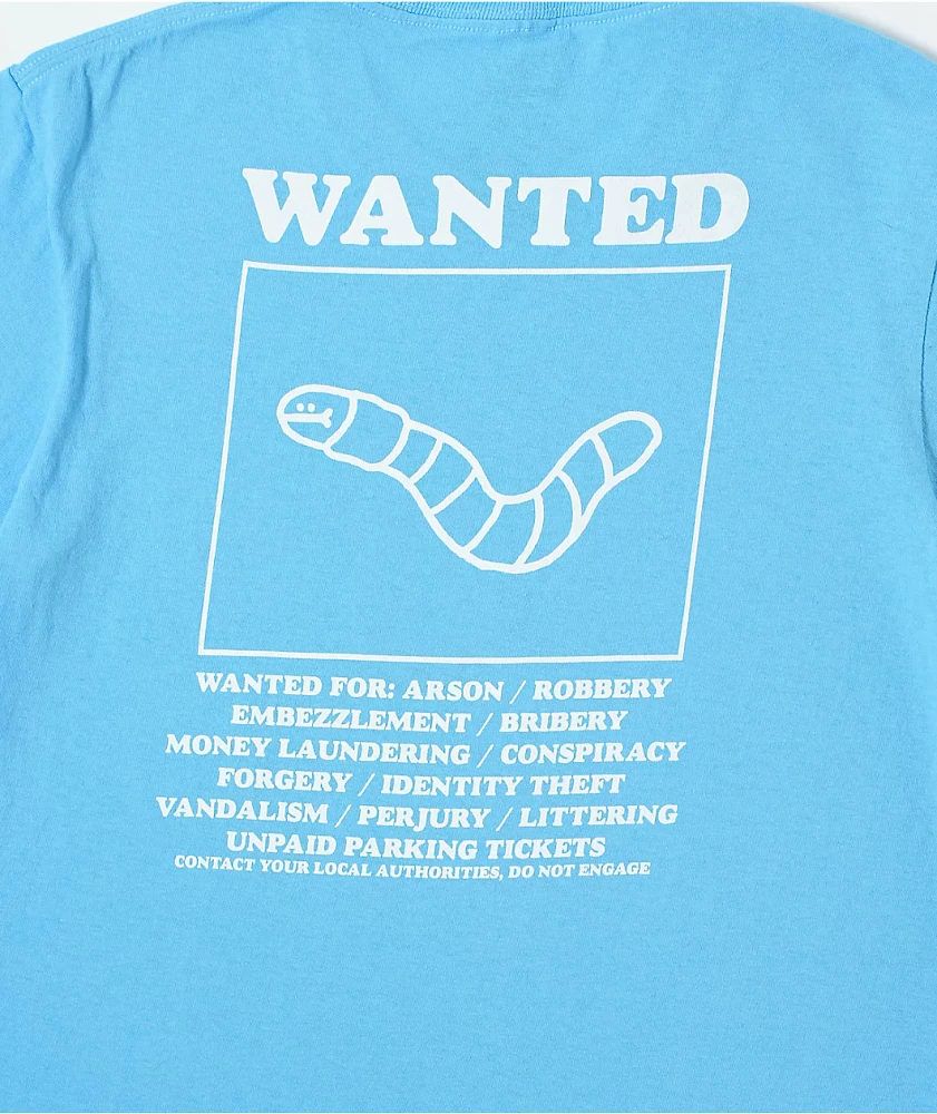 A.LAB Kids Wanted Worm Blue T-Shirt