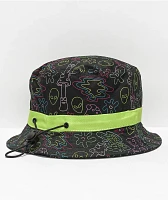 A.LAB Laser Show Black Bucket Hat