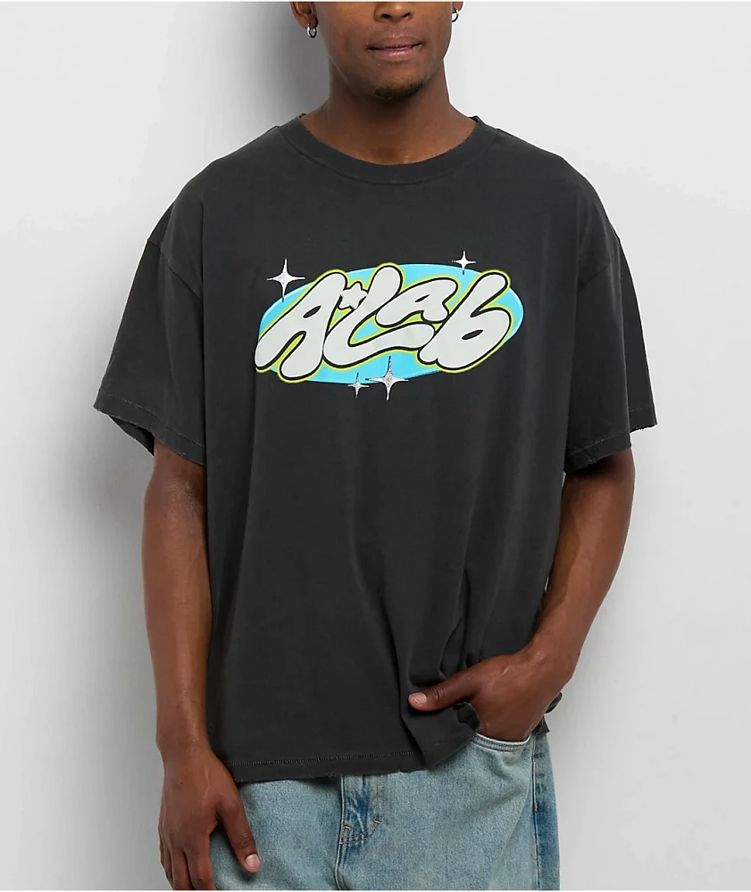 A.LAB Lava Lost Logo Black T-Shirt