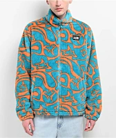 A.LAB Loopy 2 Teal & Orange Tech Fleece Jacket