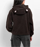 A.LAB Lydia Teddy Star Java Zip Hoodie