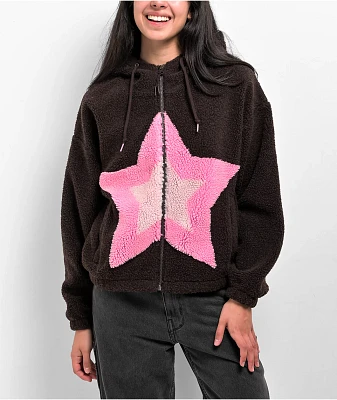 A.LAB Lydia Teddy Star Java Zip Hoodie