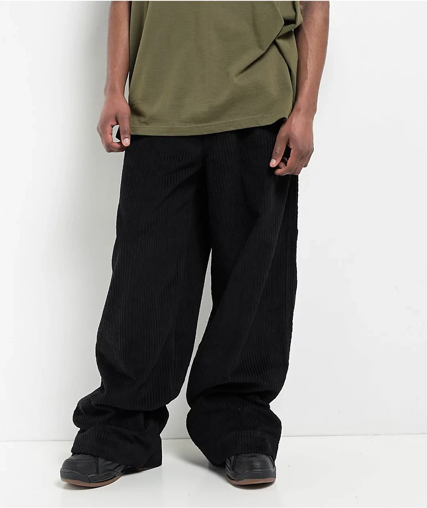 A.LAB Mega Rave Black Corduroy Pants