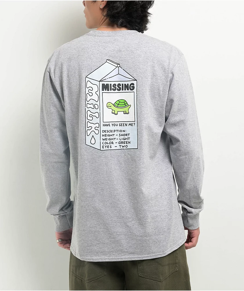 A.LAB Missing Milk Grey Long Sleeve T-Shirt