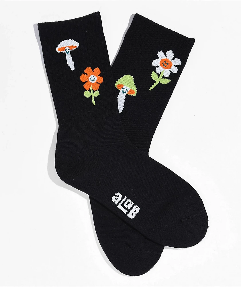 A.LAB Nature Made Black Crew Socks