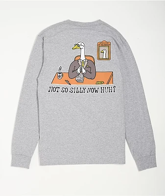 A.LAB Not So Silly Grey Long Sleeve T-Shirt