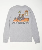 A.LAB Not So Silly Grey Long Sleeve T-Shirt
