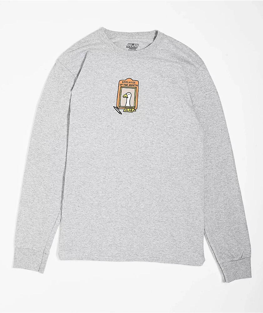 A.LAB Not So Silly Grey Long Sleeve T-Shirt