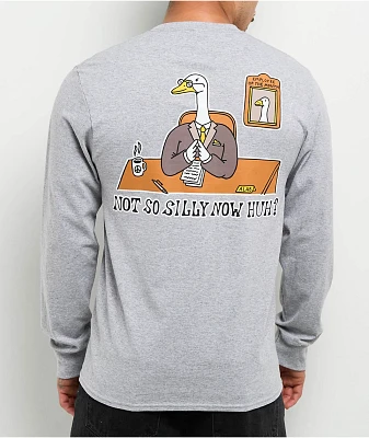 A.LAB Not So Silly Grey Long Sleeve T-Shirt