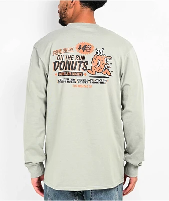 A.LAB On The Run Donuts Sage Long Sleeve T-Shirt