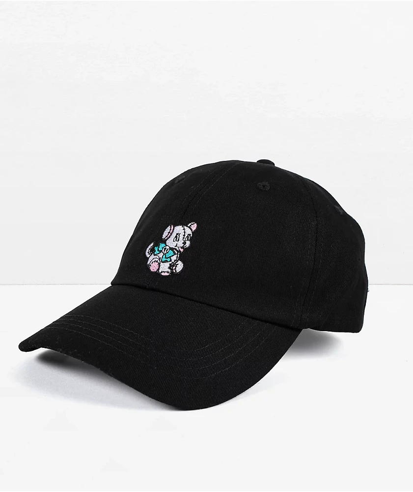 A.LAB Plushy Black Strapback Hat