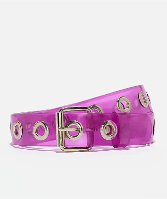 A.LAB Purple Frost Grommet Belt